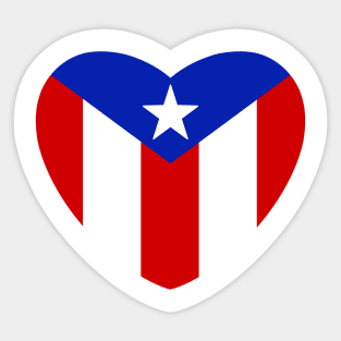 Puerto Rican heart Sticker